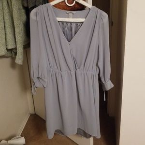 Powder blue chiffon dress